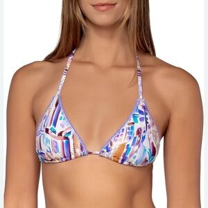 NWT BSwim Bermuda Triangle Women's Swimsuit Bikini Top Portofino Large NEW​​